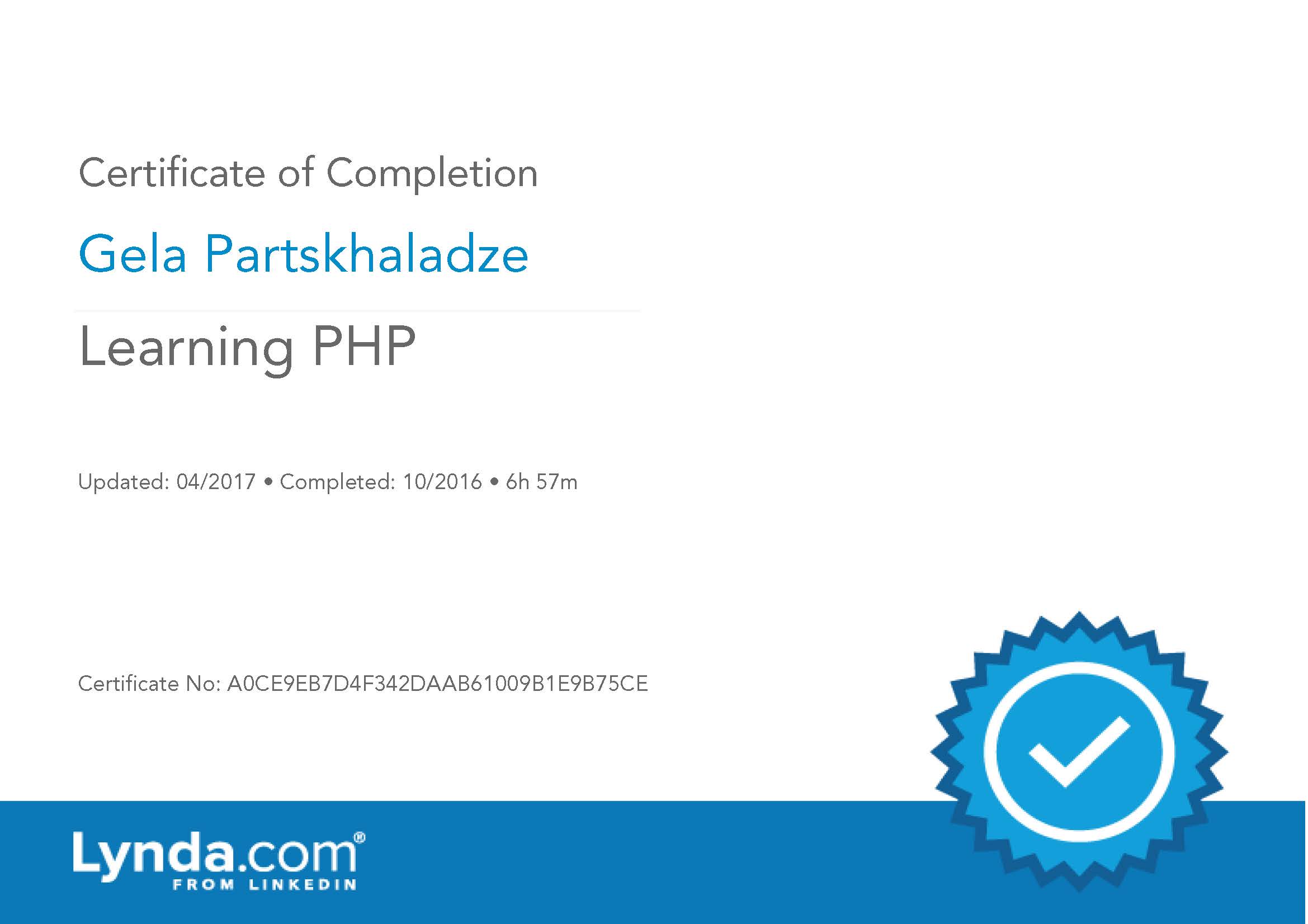 Learning PHP